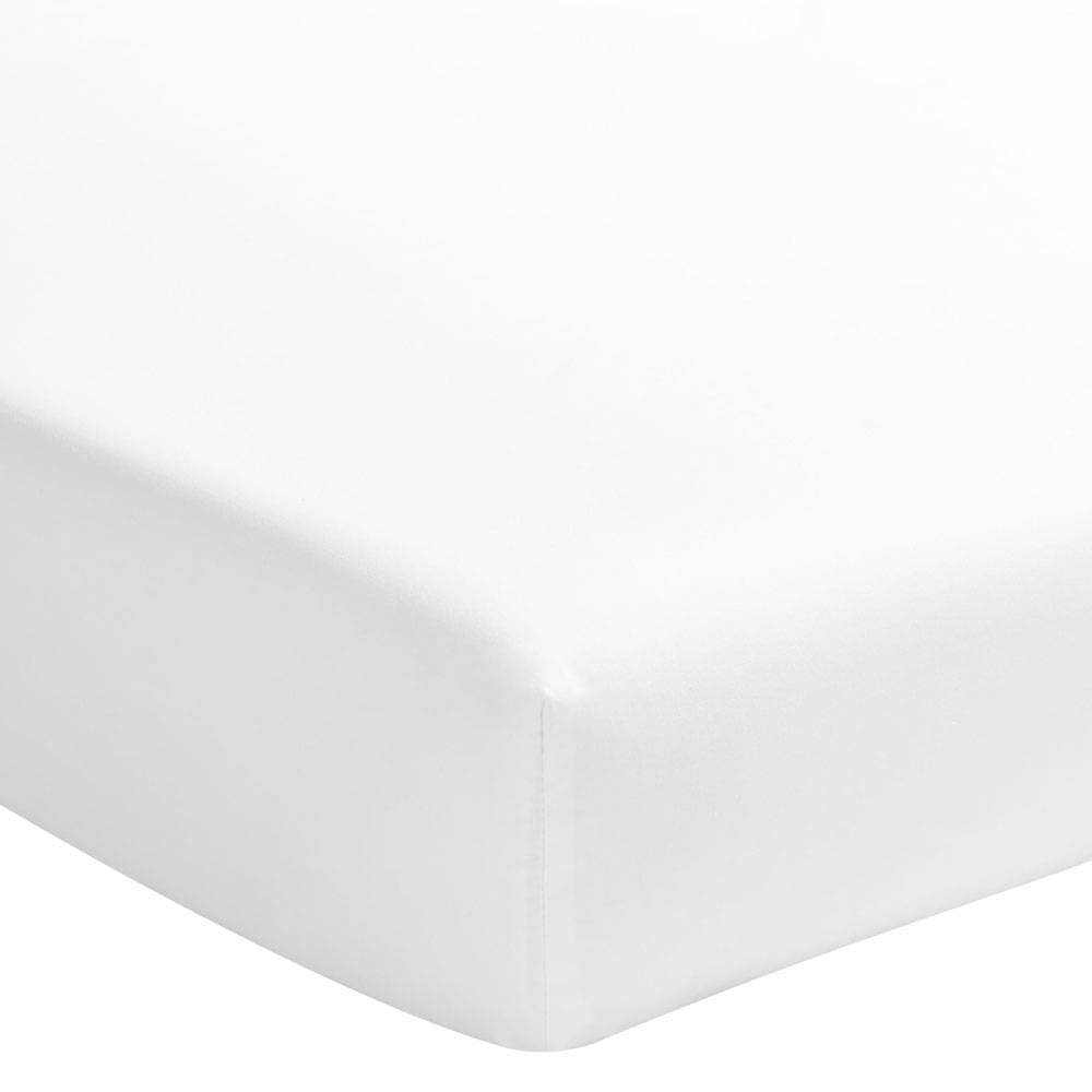 Drap housse Madhya uni blanc