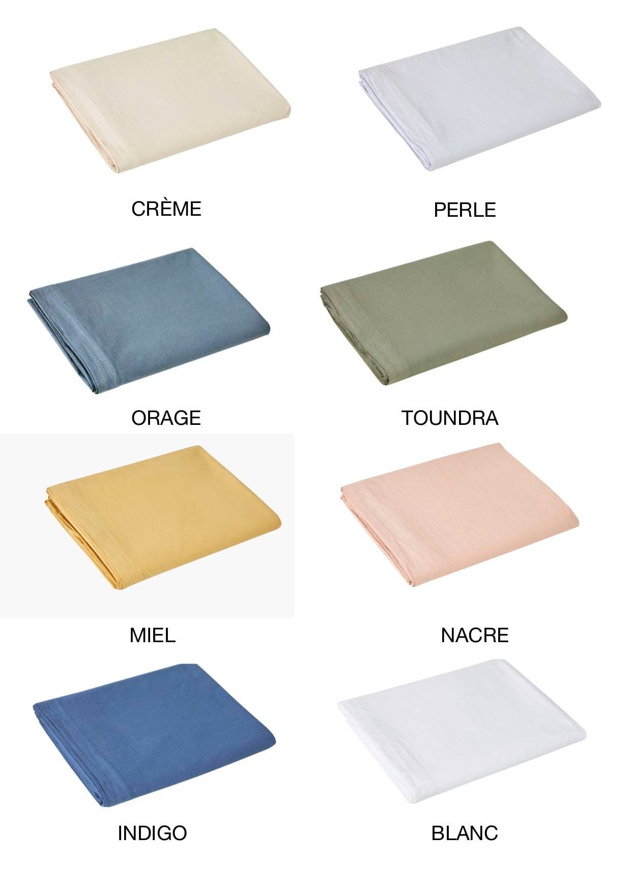 Drap housse Bohème Percale Lavée Bonnet 40 cm (8 coloris)