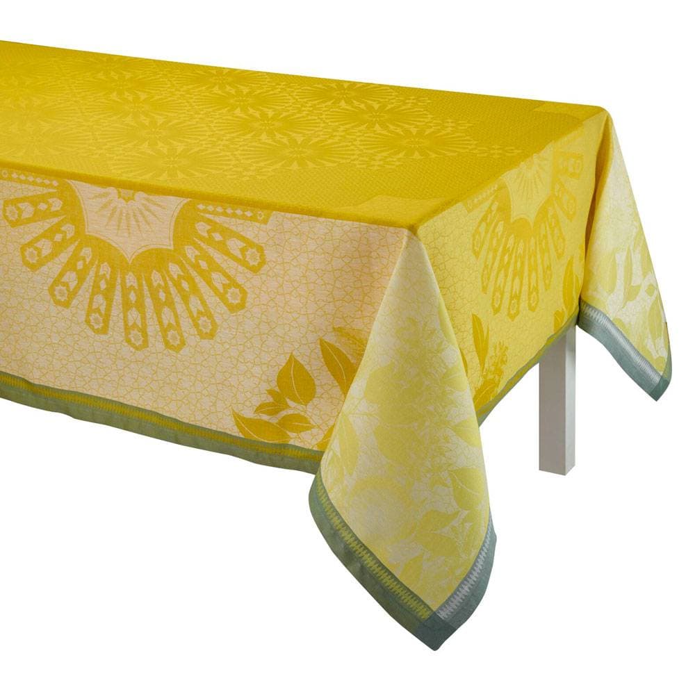 Nappe en lin Jardin d’Orient Cedrat