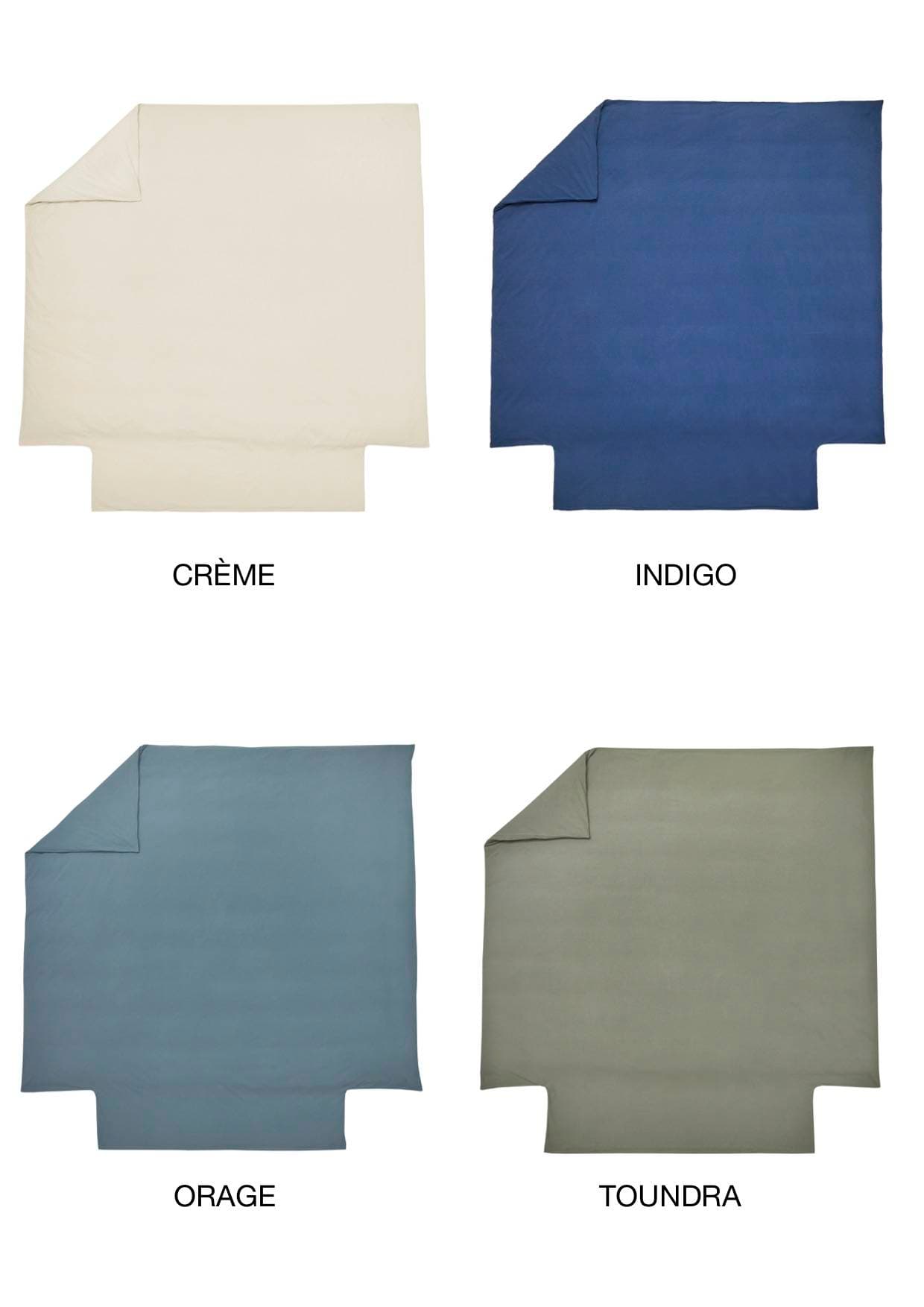 Housse de couette Bohème Percale Lavée (8 coloris)